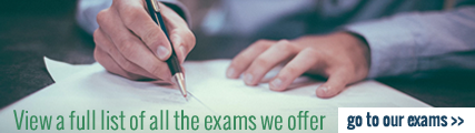 View a full list of all the exams we offer