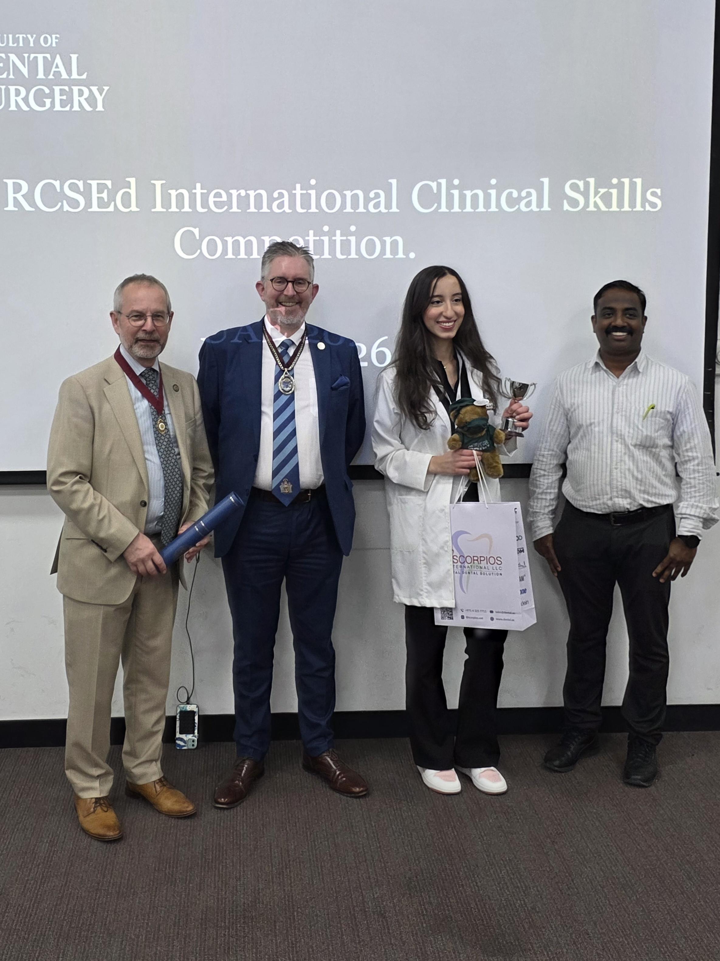 International Dental Skills Competition UAE 2026 Winner (Shahd Elbshari)