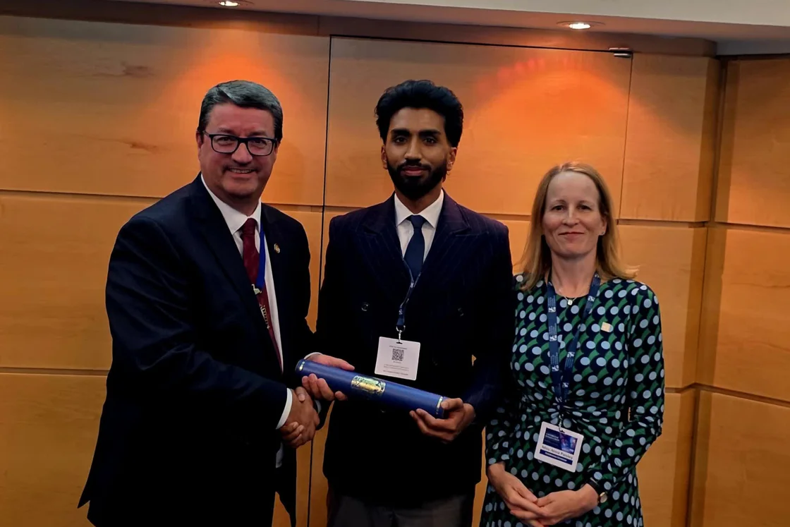 Runner up of the Triennial Poster Presentation, Muhammad Zahid Runner up of the Triennial Poster Presentation, Muhammad Zahid