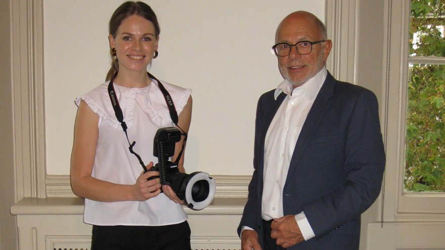 Winner of the Dental Skills Competition 2019/2020 receives Camera Prize