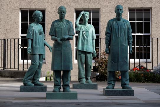NHS Workers Who Inspired Scotland’s First COVID Sculpture Get First Glimpse of Poignant Tribute - Read more
