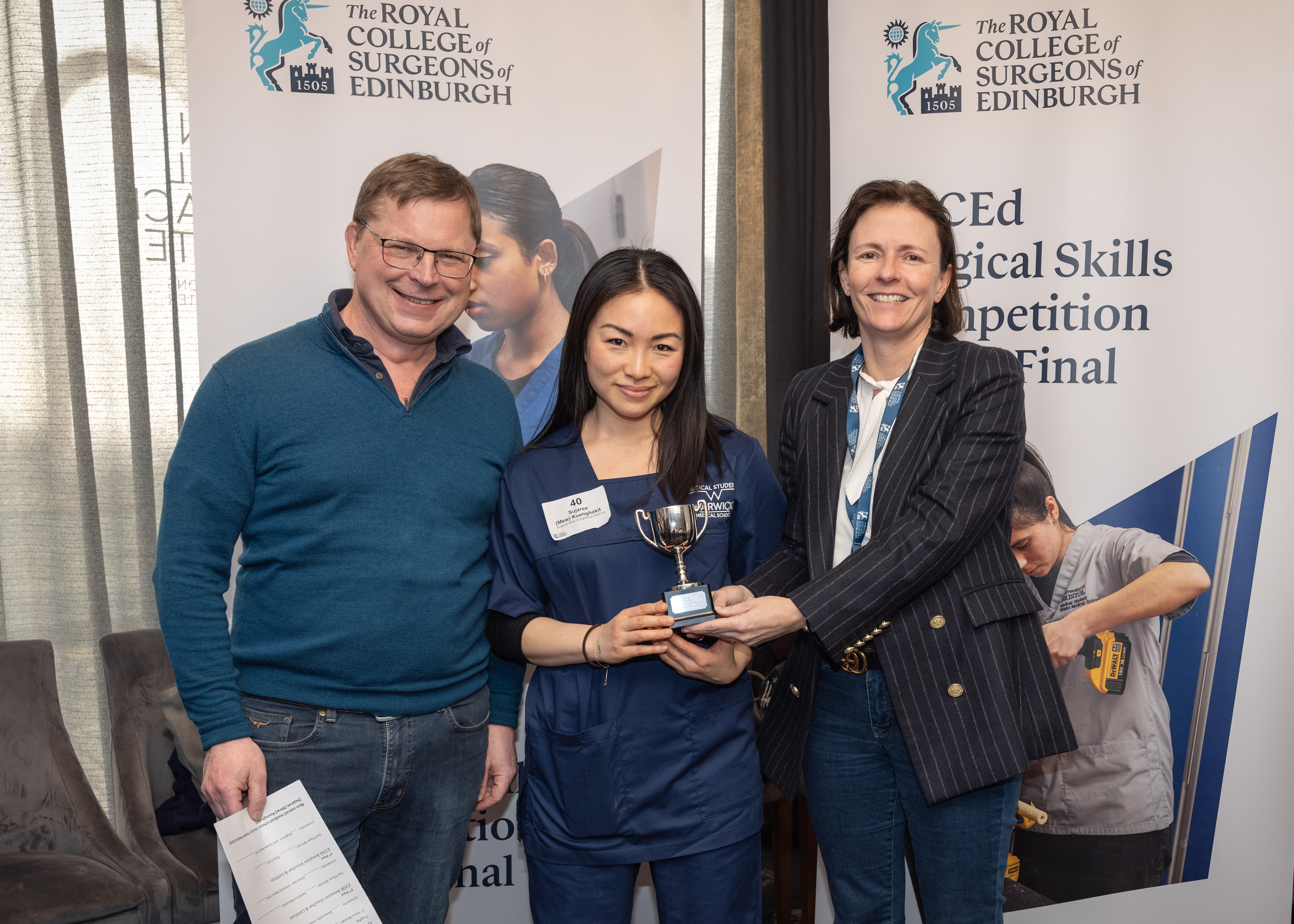 Surgical Skills Competition UK 2025/26 Top Scoring School (Warwick Medical School - Surajee Keunghakit)