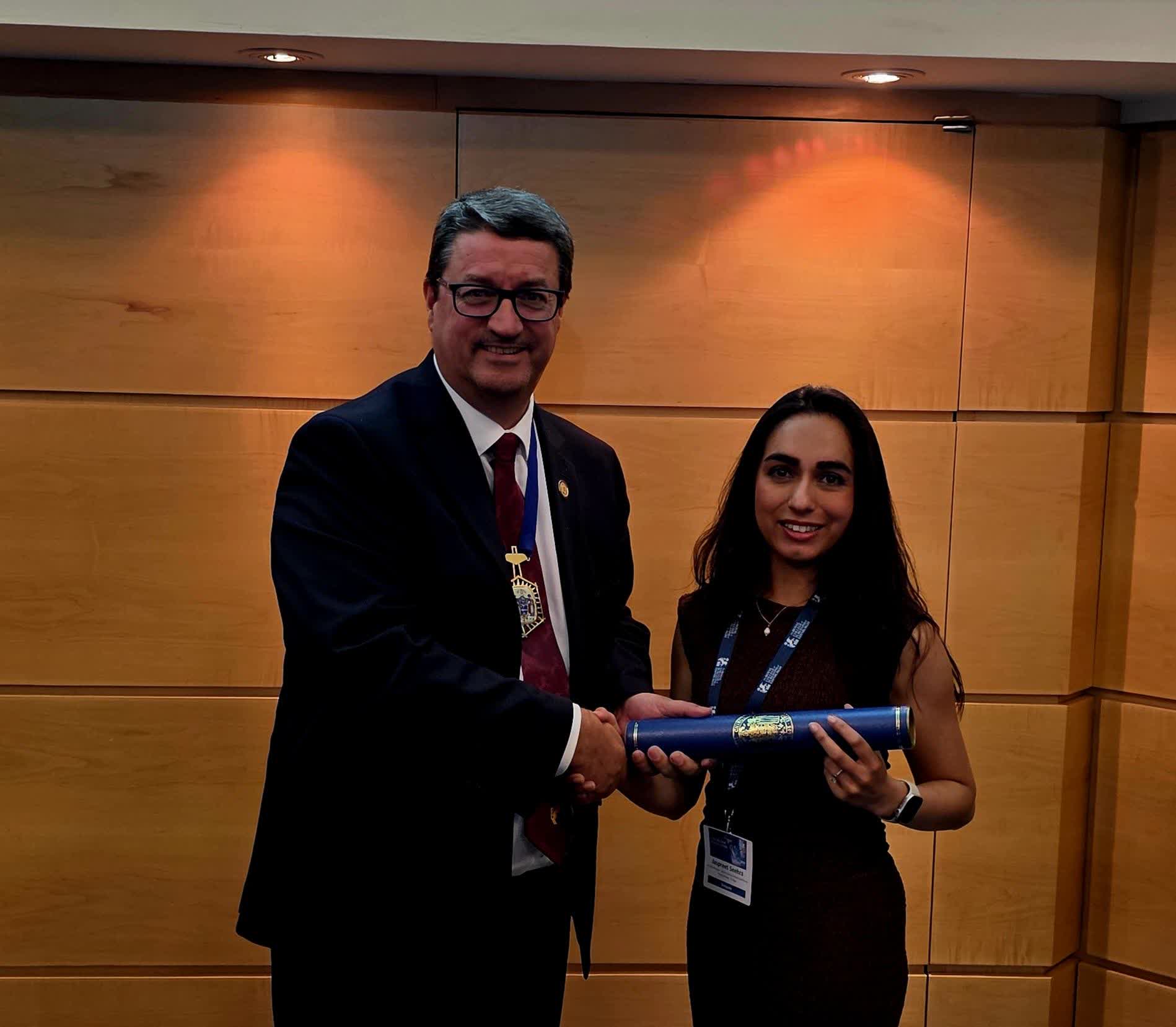 Runner up of the ICOSET Poster and Oral Presentation, Sirat Lodhi