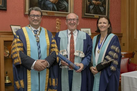 Professor Rowan Parks, Mike Mckirdy And Clare McNaught Professor Rowan Parks, Mike Mckirdy And Clare McNaught