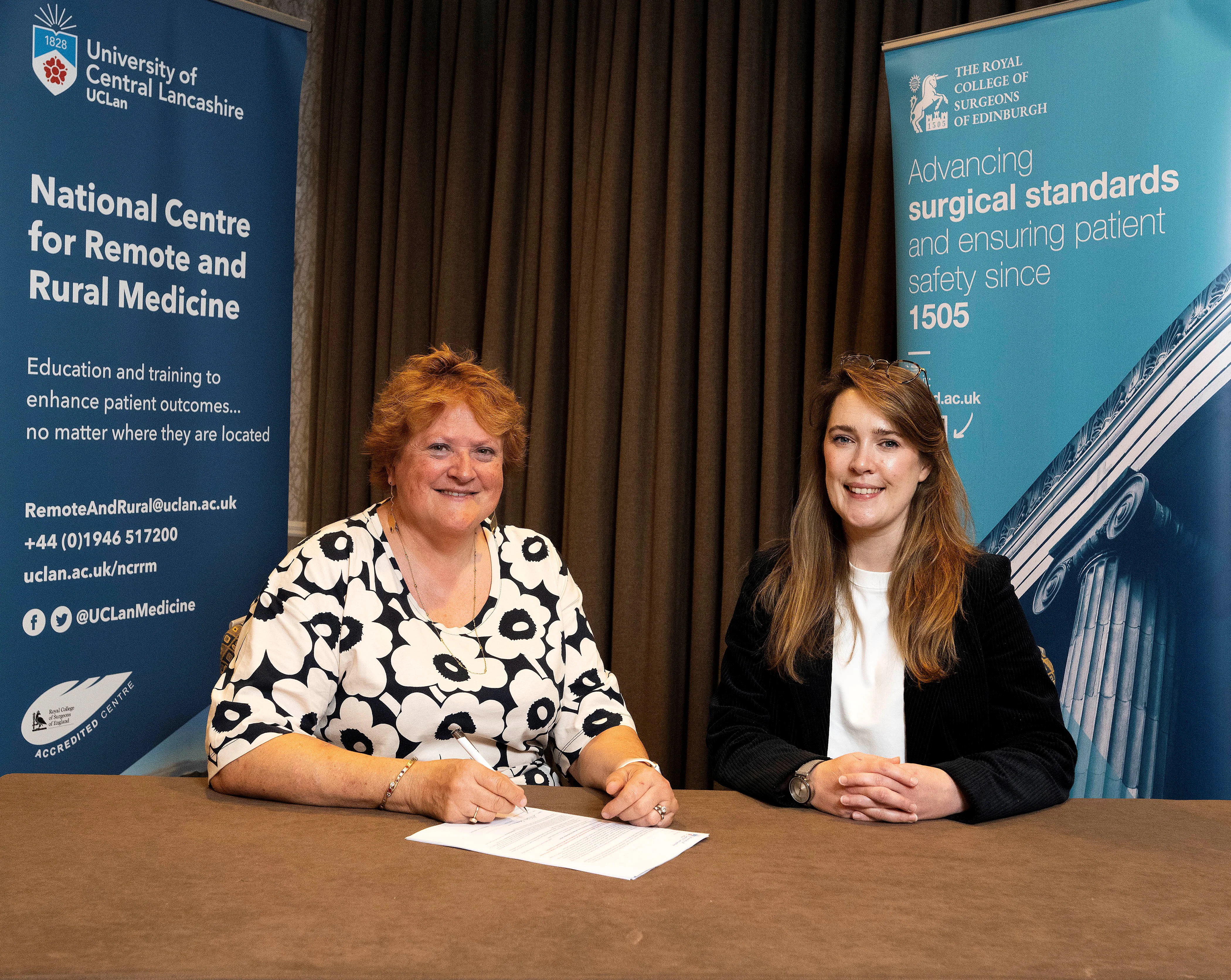 Uclan and royal college of surgeons of edinburgh mou signing