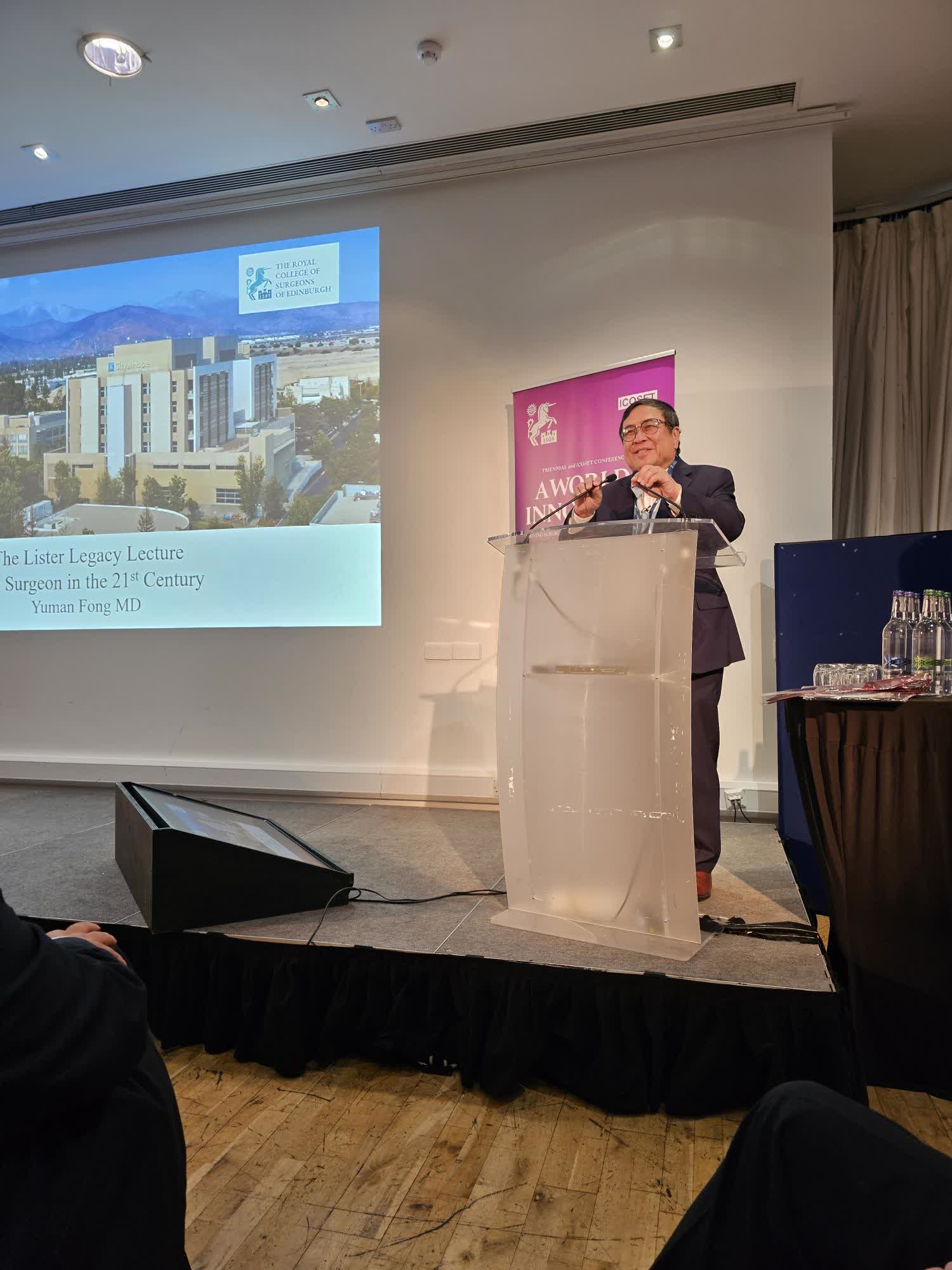 Day 3 – Presentation, ‘The Lister Legacy Lecture - The Surgeon in the 21st Century’, Professor Yuman Fong