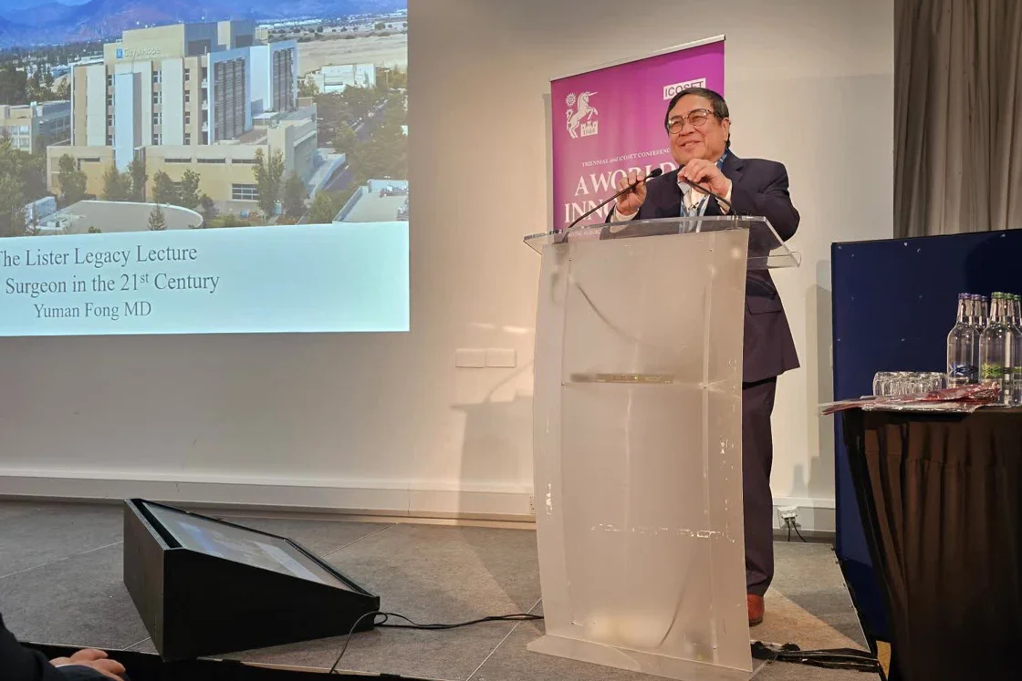 Day 3 – Presentation, ‘The Lister Legacy Lecture - The Surgeon in the 21st Century’, Professor Yuman Fong Day 3 – Presentation, ‘The Lister Legacy Lecture - The Surgeon in the 21st Century’, Professor Yuman Fong