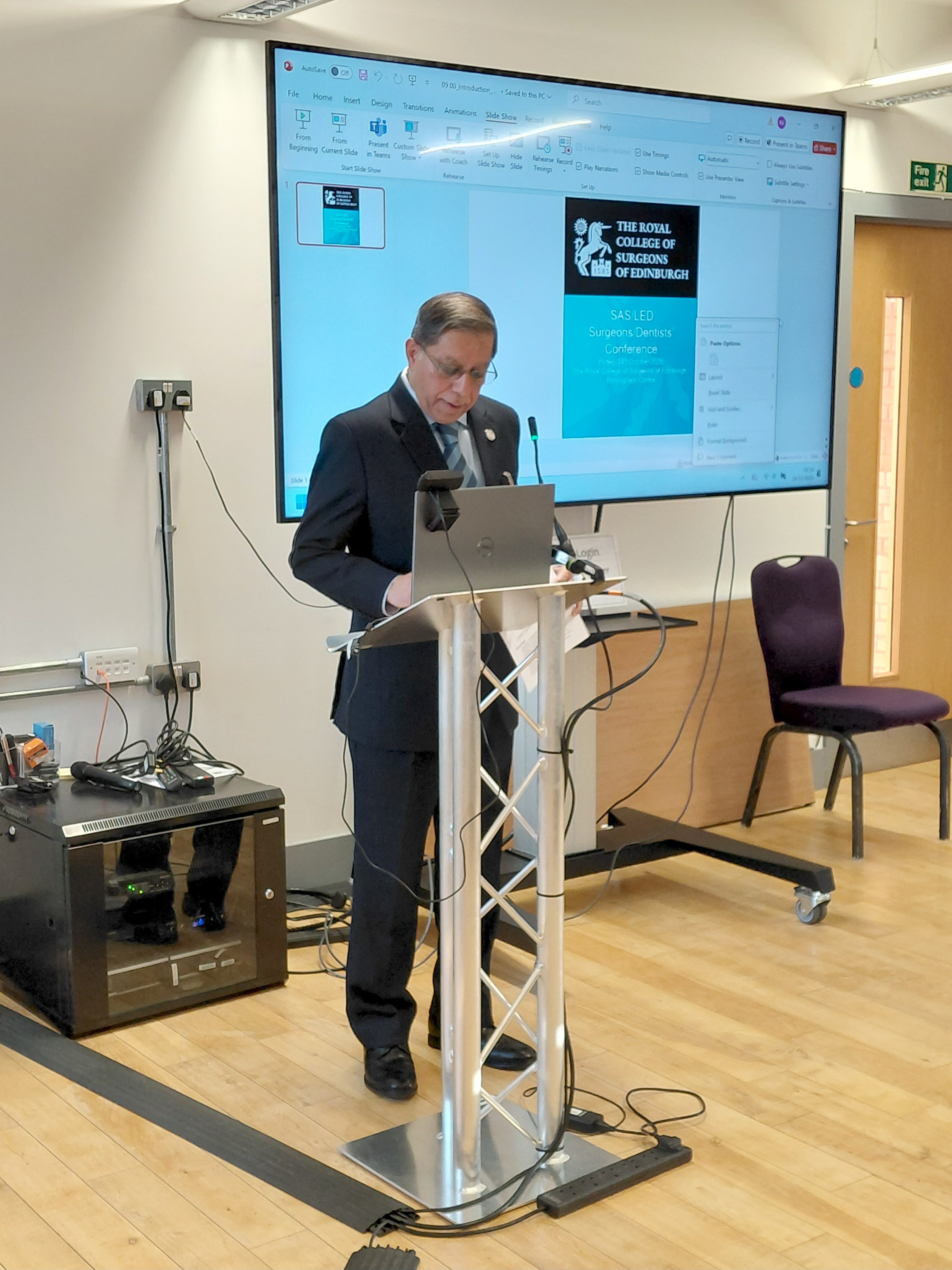 Mr Majid Mukadam welcoming the delegates