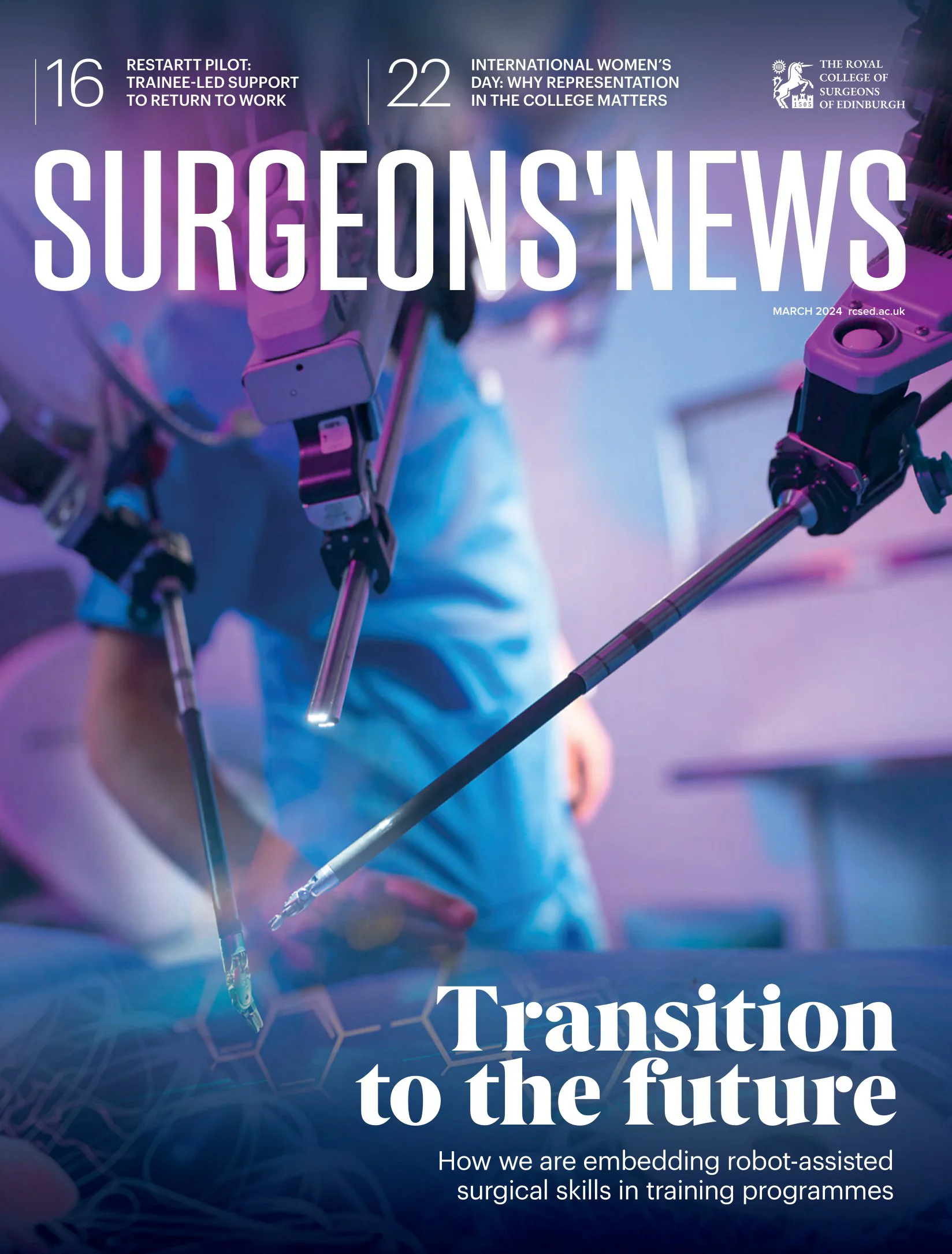 Surgeons' News - March 2024 - Transition to the future
