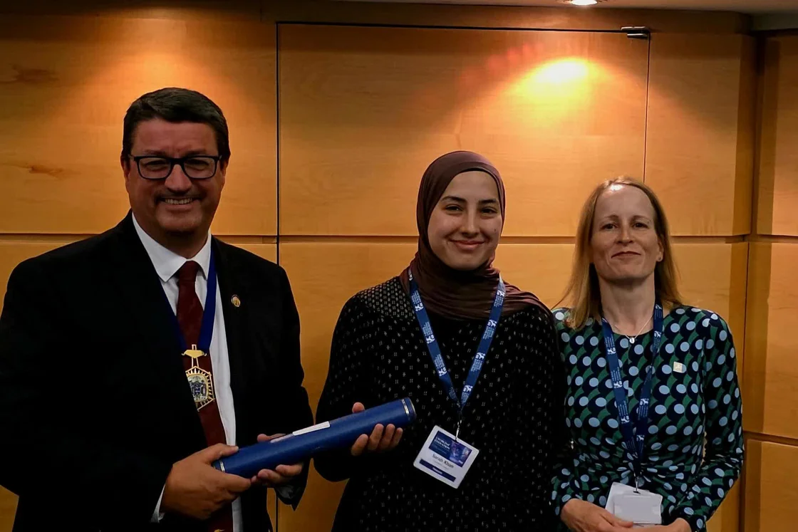 Runner up of the Triennial Oral Presentation, Sarah Khan Runner up of the Triennial Oral Presentation, Sarah Khan