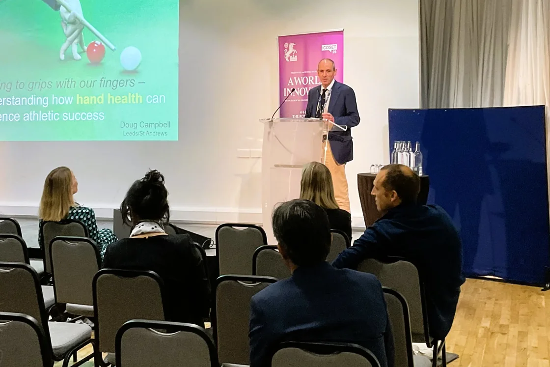 Day 2 – Session 5, ‘Getting To Grips With Our Fingers Understanding How Hand Health Can Influence Athletic Success’, Mr Doug Campbell Day 2 – Session 5, ‘Getting To Grips With Our Fingers Understanding How Hand Health Can Influence Athletic Success’, Mr Doug Campbell