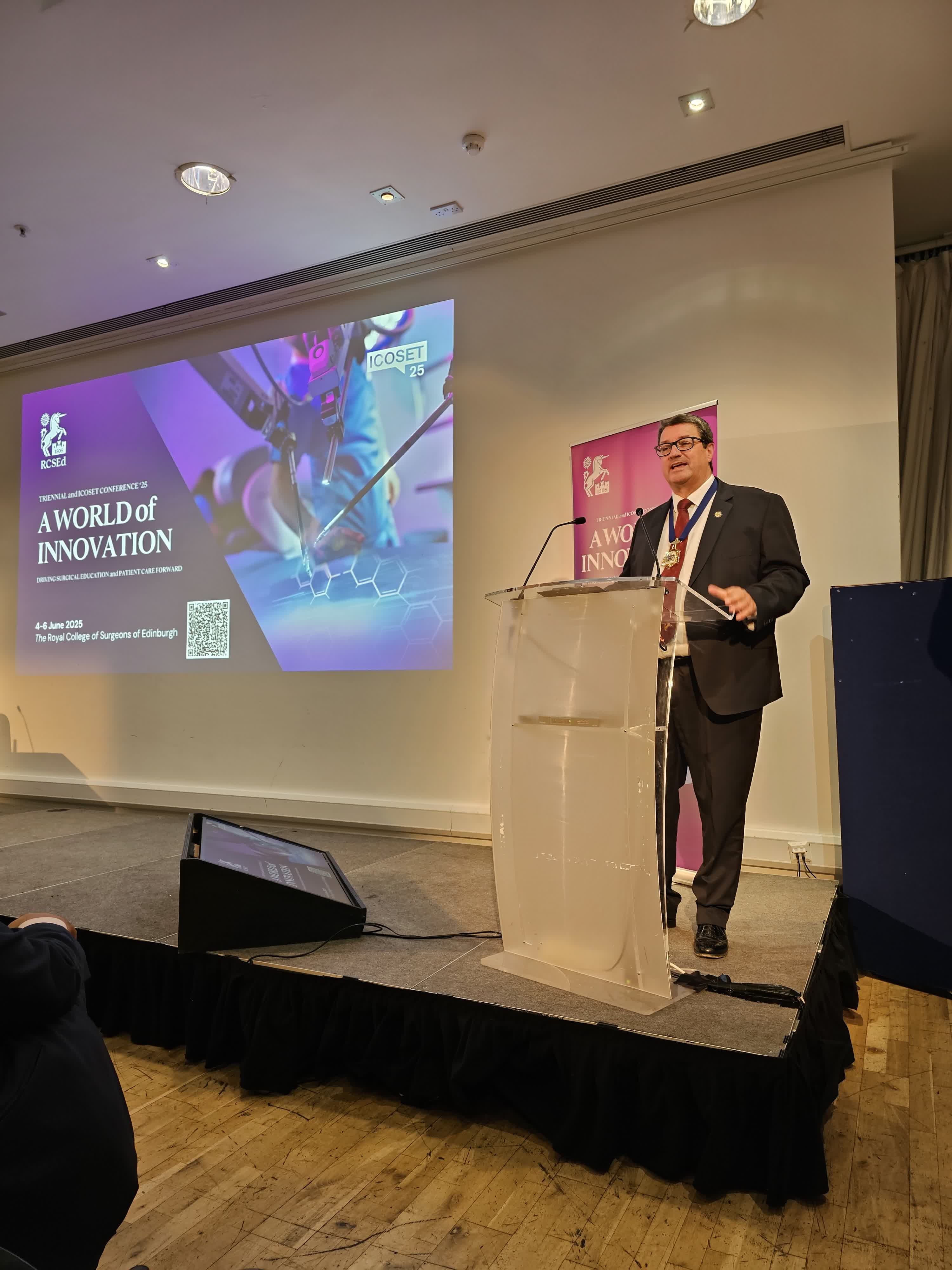 Day 1 - RCSEd President, Professor Rowan Parks