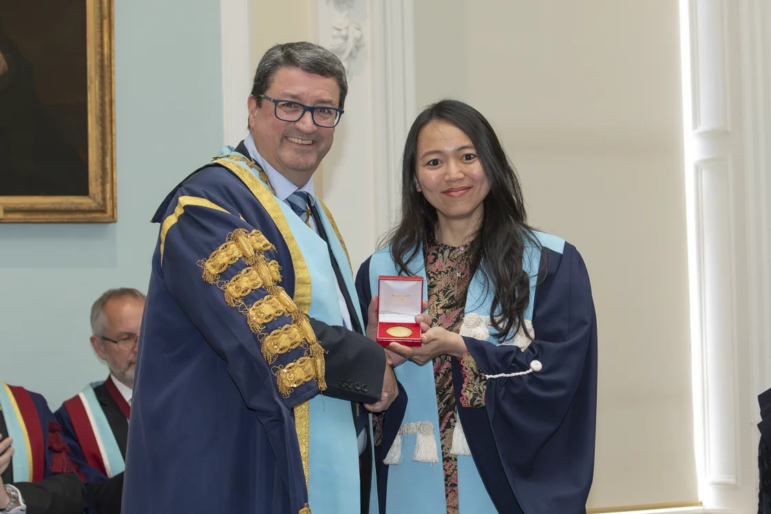 A diplomate in Edinburgh receiving a medal 2024 A diplomate in Edinburgh receiving a medal 2024