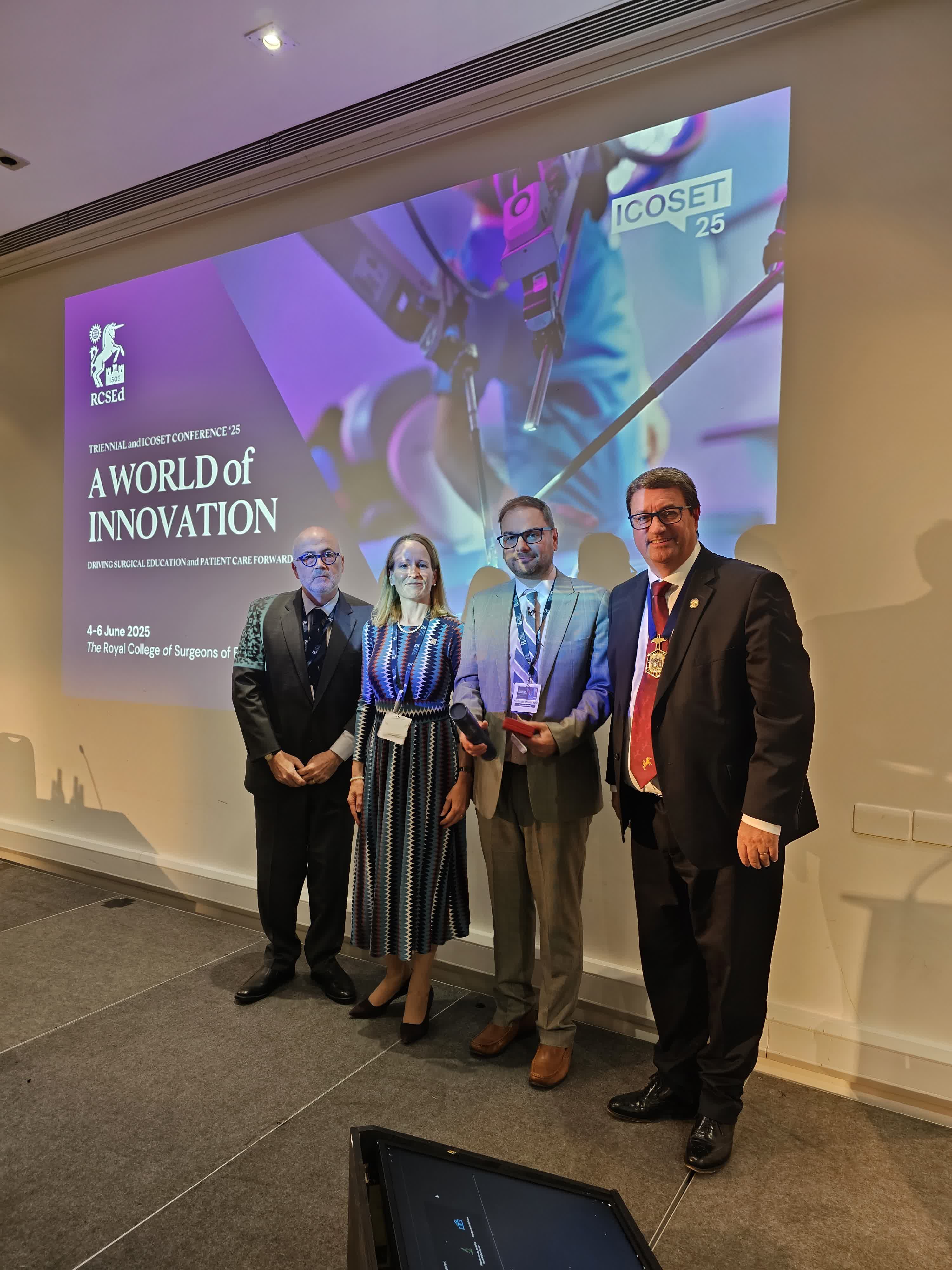 MacLeod McLaren Medal in Patient Safety Award, Professor Steven Yule on behalf of the Surgical Sabermetrics Laboratory (SaberLab)
