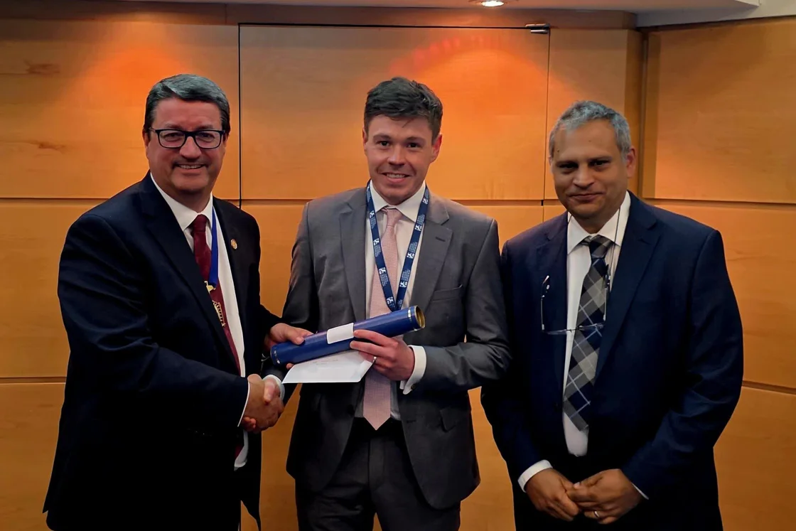 Winner of the ICOSET Poster and Oral Presentation, Joe Norton Winner of the ICOSET Poster and Oral Presentation, Joe Norton